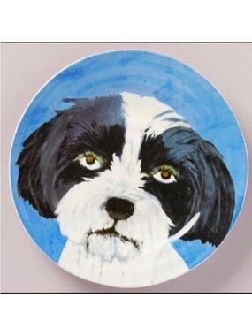 Anthropologie Blue Dog Sadie Desert Plate